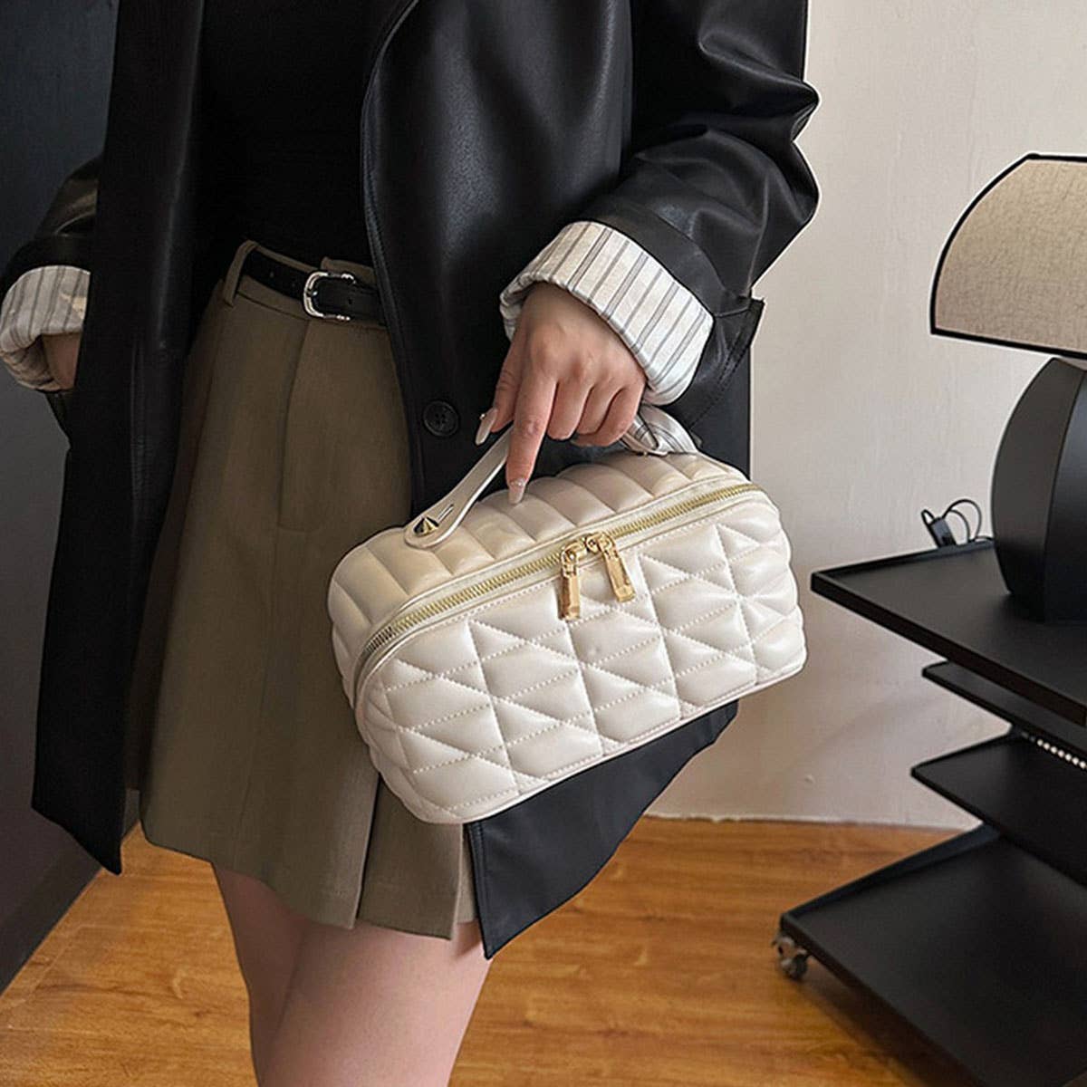 New Pu Diamond-Shaped High-Grade Cosmetic Bag_Cwab4439