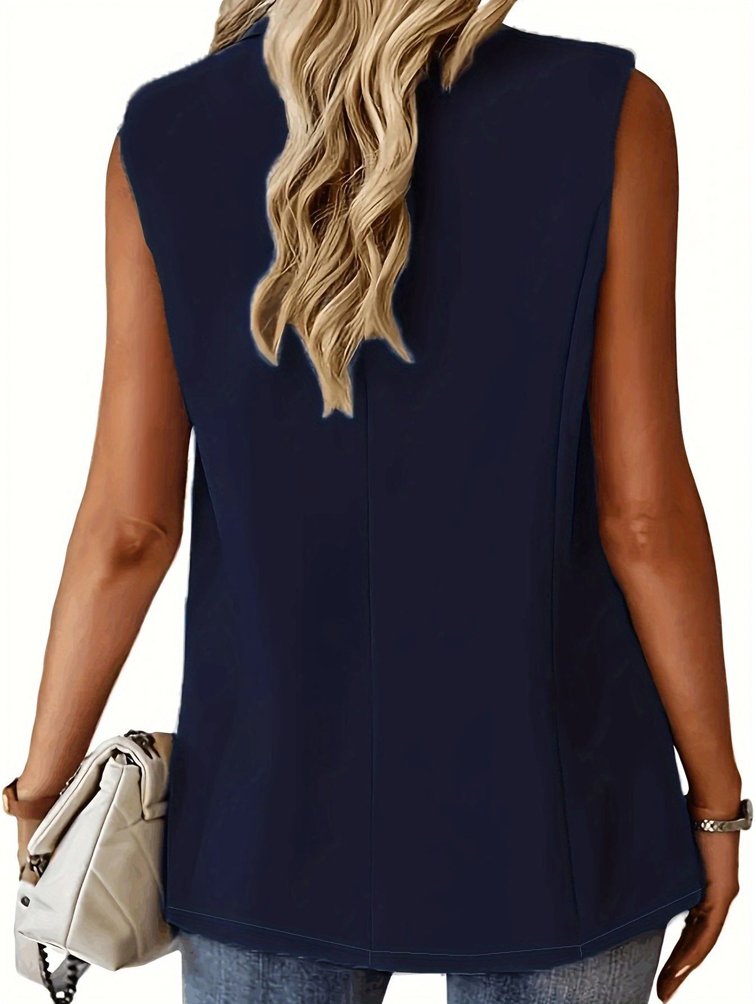 Sleeveless Blazer Vest_CWOBL00294