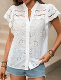 V Neck Casual Shirt_CWTSTS00917