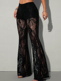 Lace Flare Pants_CWBLP01693