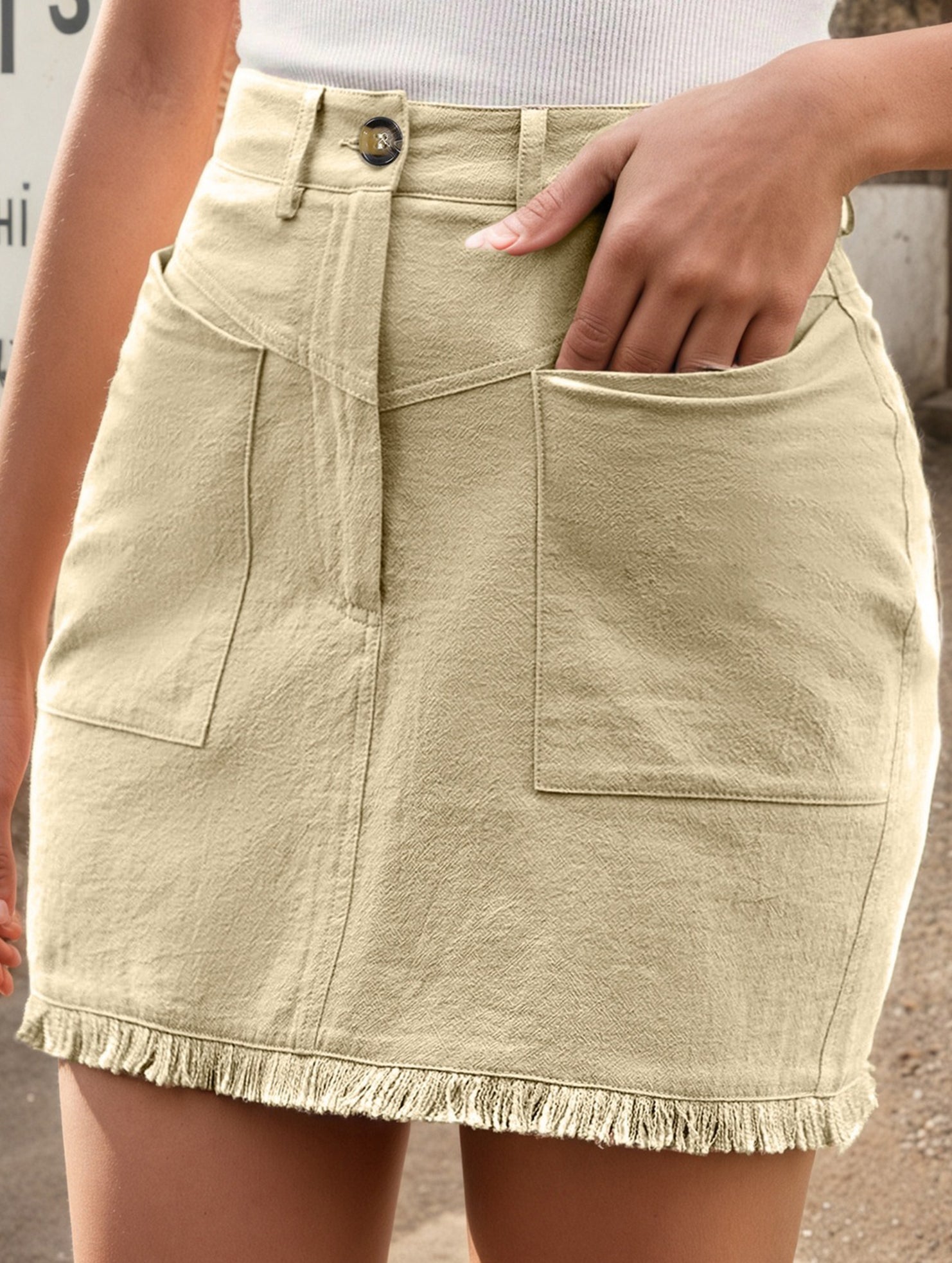 High Waist Bodycon Mini Skirt_CWBSS00298