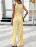 Floral Jacquard Cami Jumpsuit_CWSJS00509