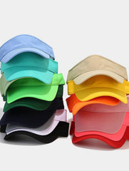 SOLID VISOR HAT SPORTS HIKING MARATHON SUN CAP_CWAH3287