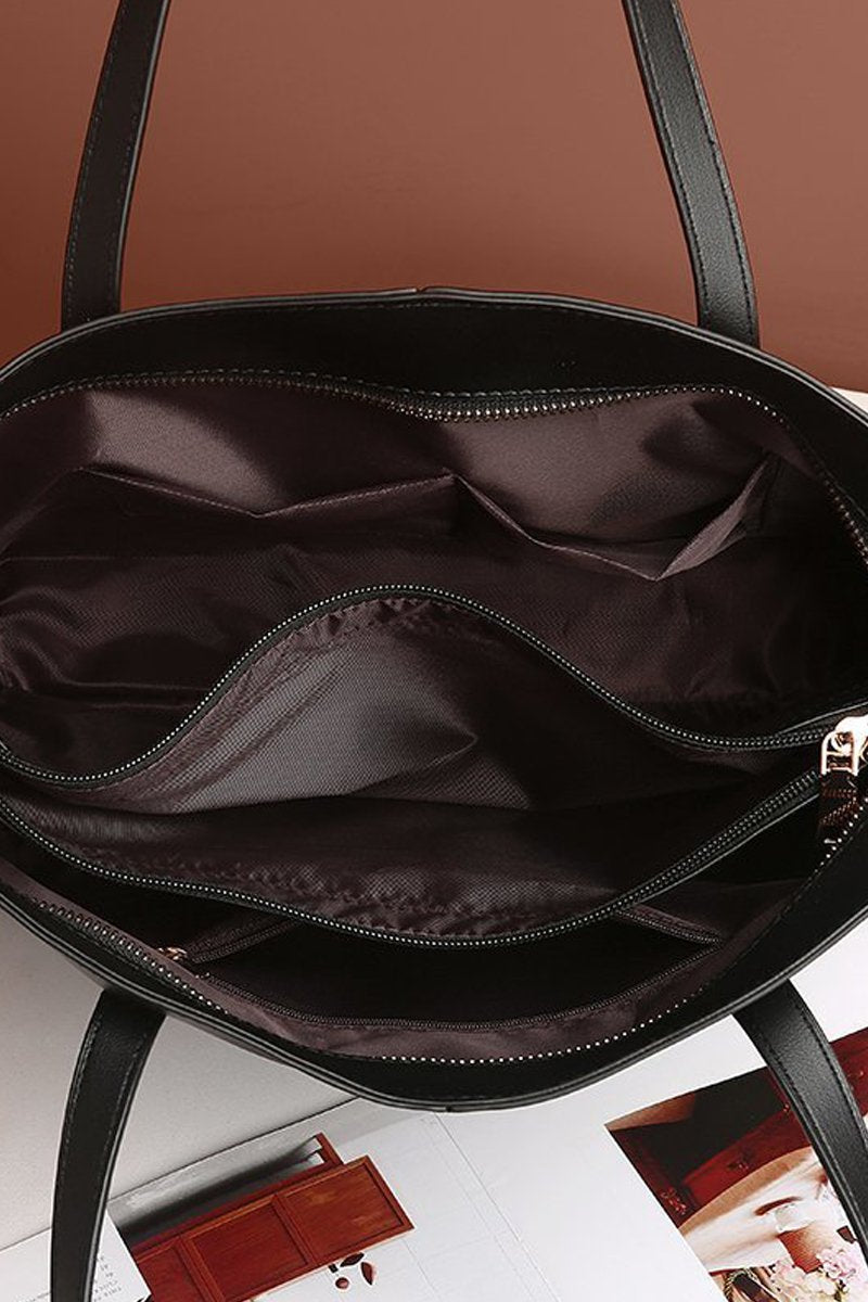 TEXTURE RETRO SHOULDER TOTE BAG