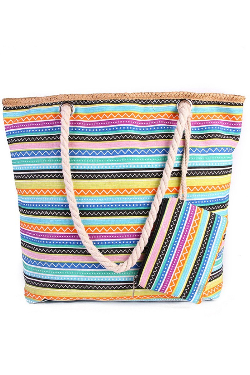 MULTI PATTERNED FASHION BEACH BAGS
