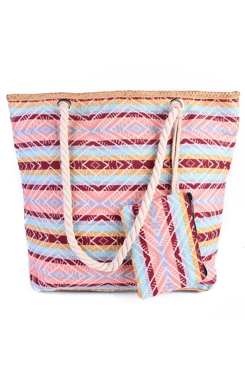 MULTI PATTERNED FASHION BEACH BAGS