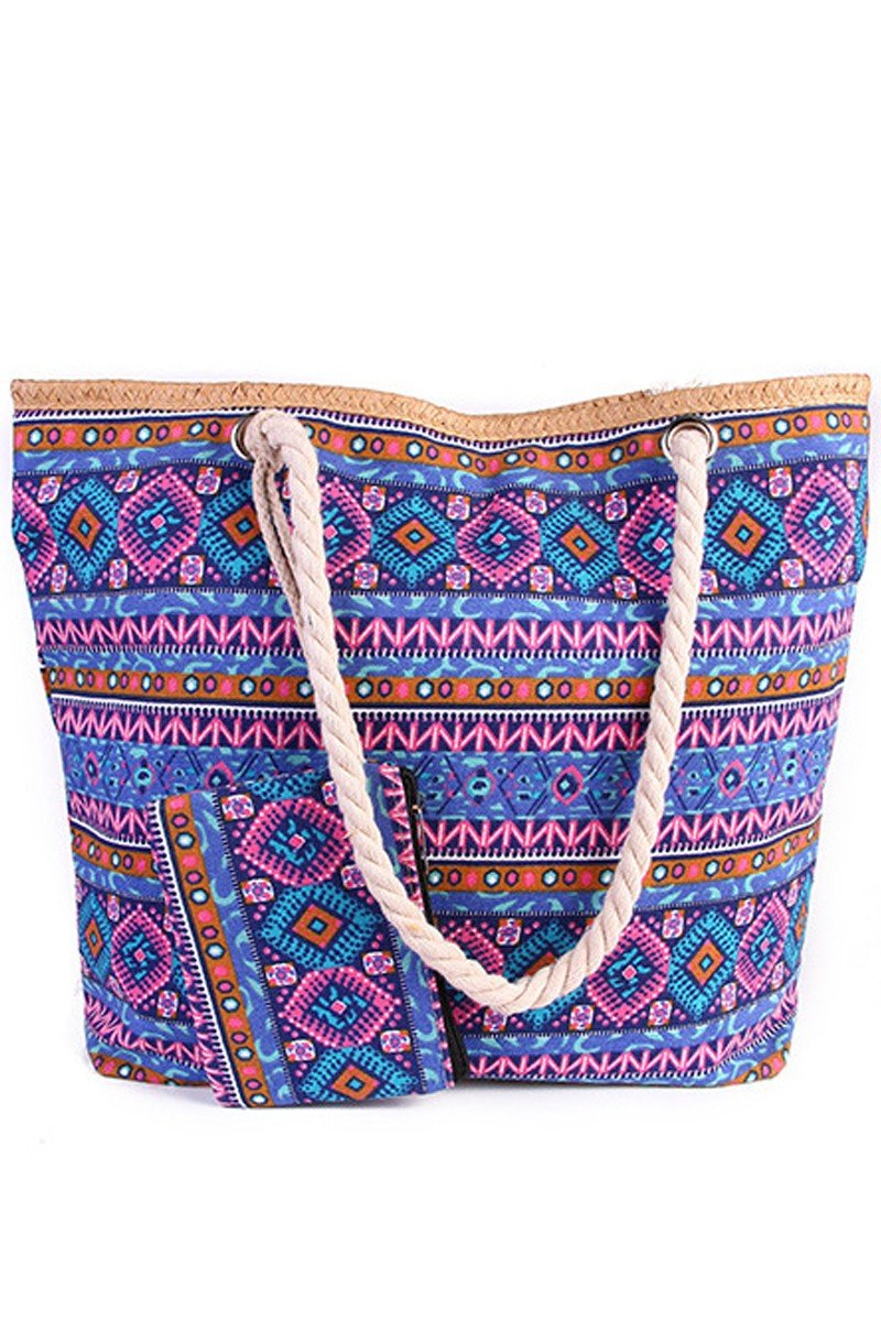 MULTI PATTERNED FASHION BEACH BAGS