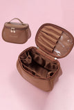LETTER GRAPHIC PU MAKEUP BAG