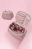 LETTER GRAPHIC PU MAKEUP BAG