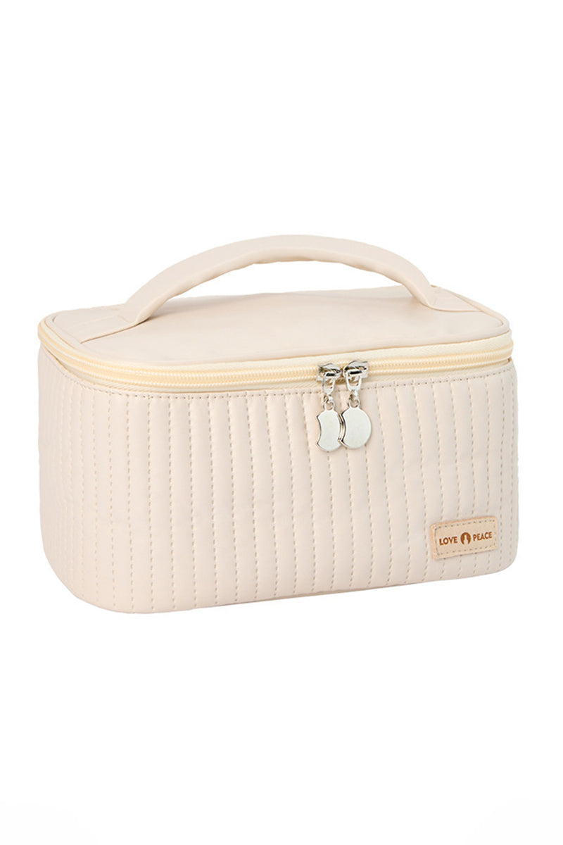 SOLID COLOR SQUARE MAKEUP BAG