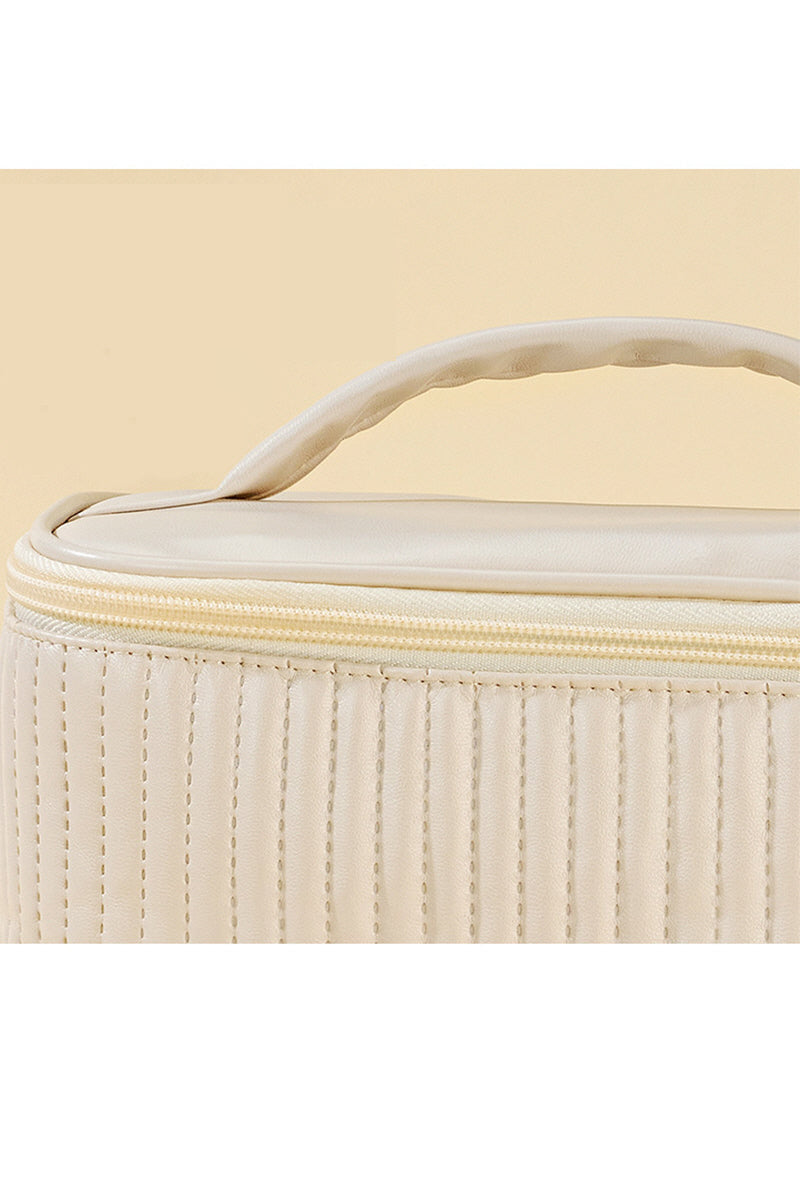 SOLID COLOR SQUARE MAKEUP BAG