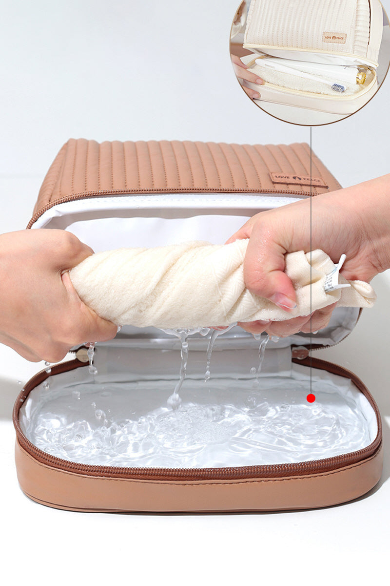 MULTIFUNCTIONAL DOUBLE LAYER COSMETIC BAG