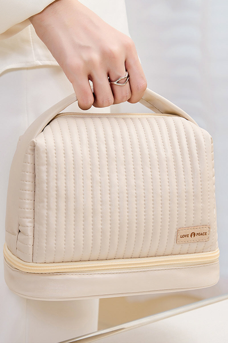 MULTIFUNCTIONAL DOUBLE LAYER COSMETIC BAG