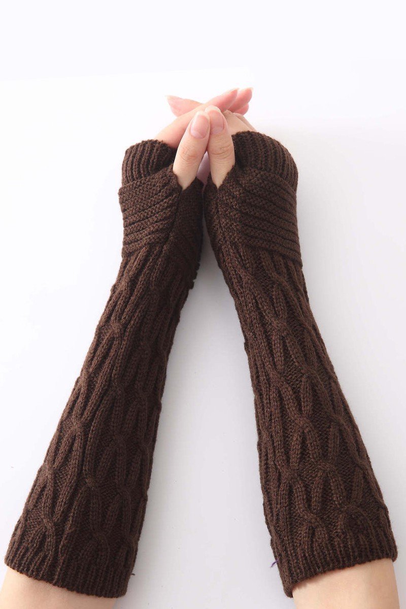 WINTER SOLID KNIT TRENDY HAND WARMERS