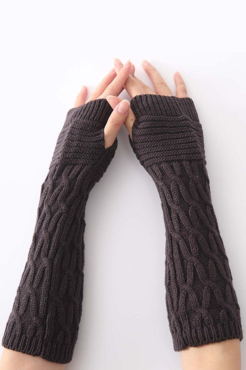 WINTER SOLID KNIT TRENDY HAND WARMERS