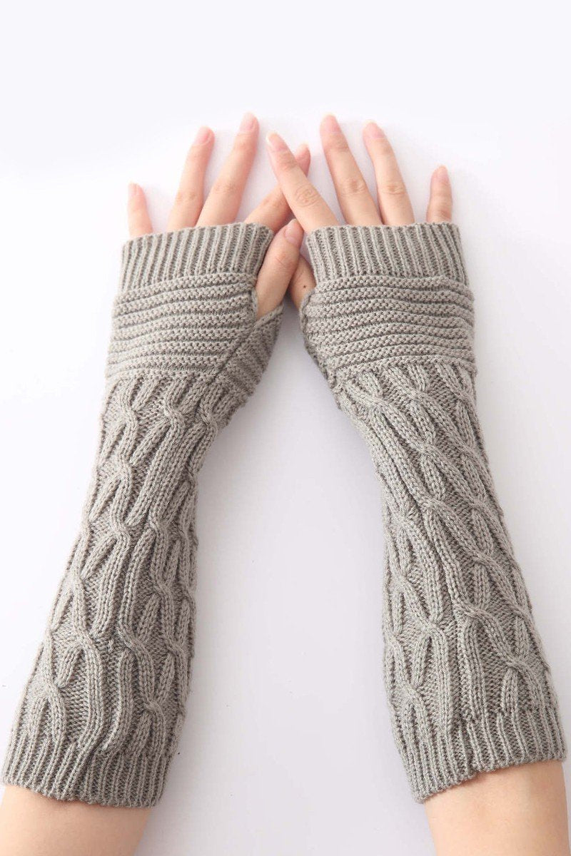 WINTER SOLID KNIT TRENDY HAND WARMERS