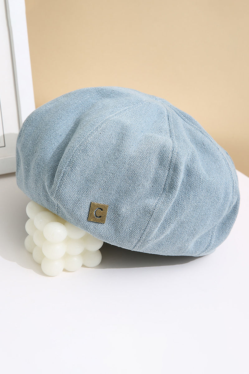 DENIM FASHION BERET CAP