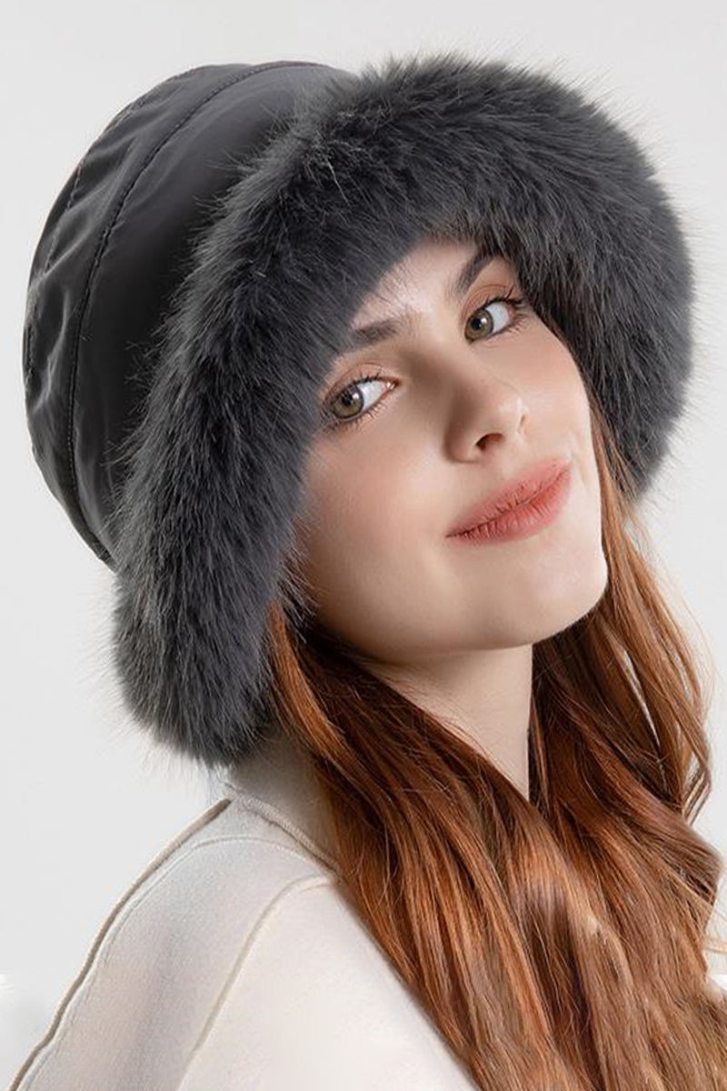 WOMEN WINTER FASHION PLUSH BUCKET HAT