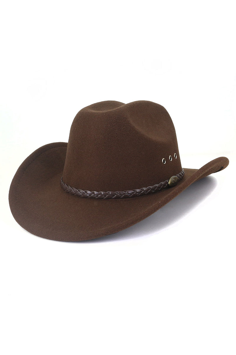 WOMEN WESTERN FELT HAT JAZZ COWBOY HAT