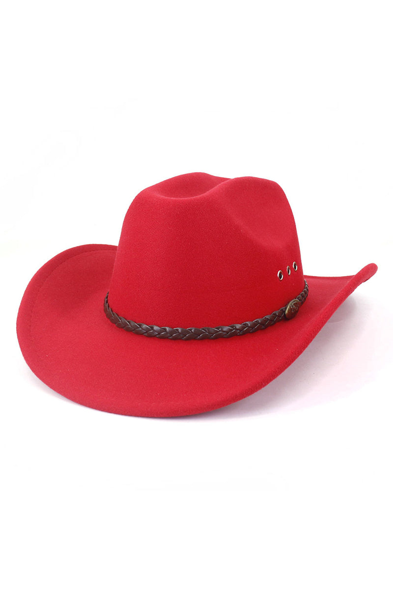 WOMEN WESTERN FELT HAT JAZZ COWBOY HAT