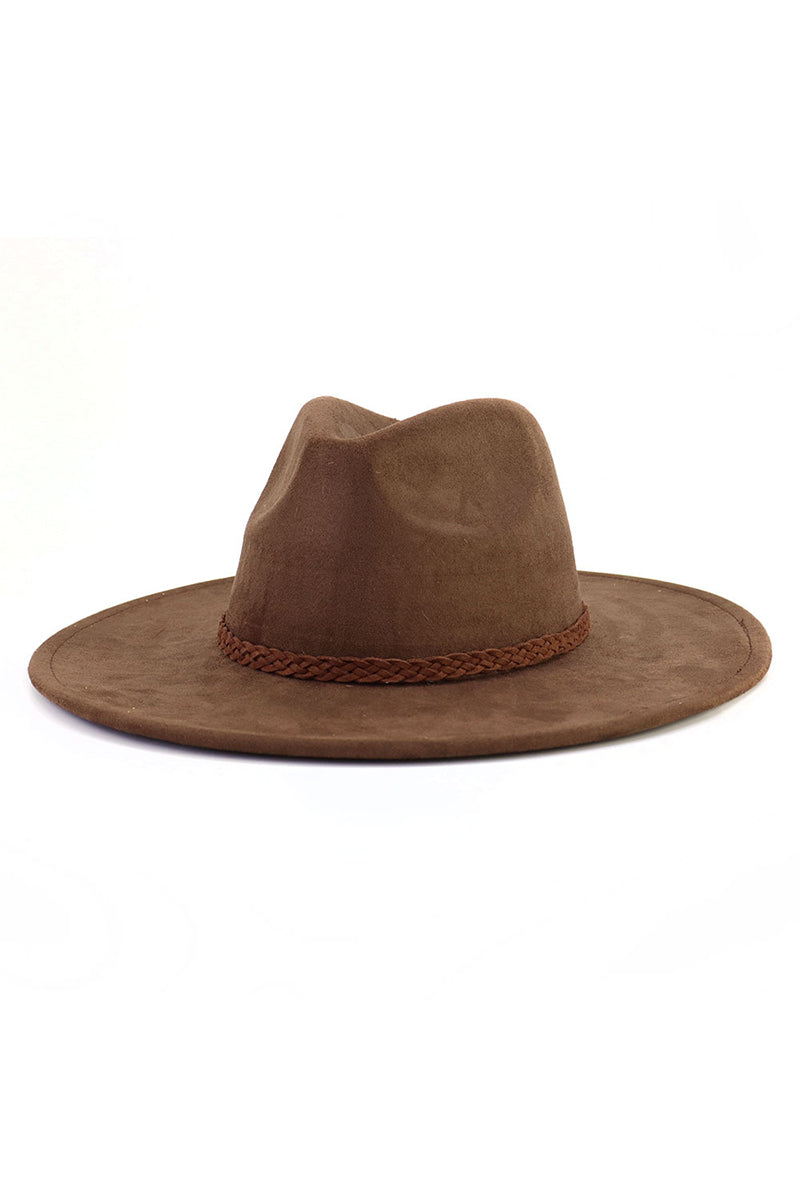 WOMEN AUTUMN AND WINTER WARM BELT PANAMA HAT