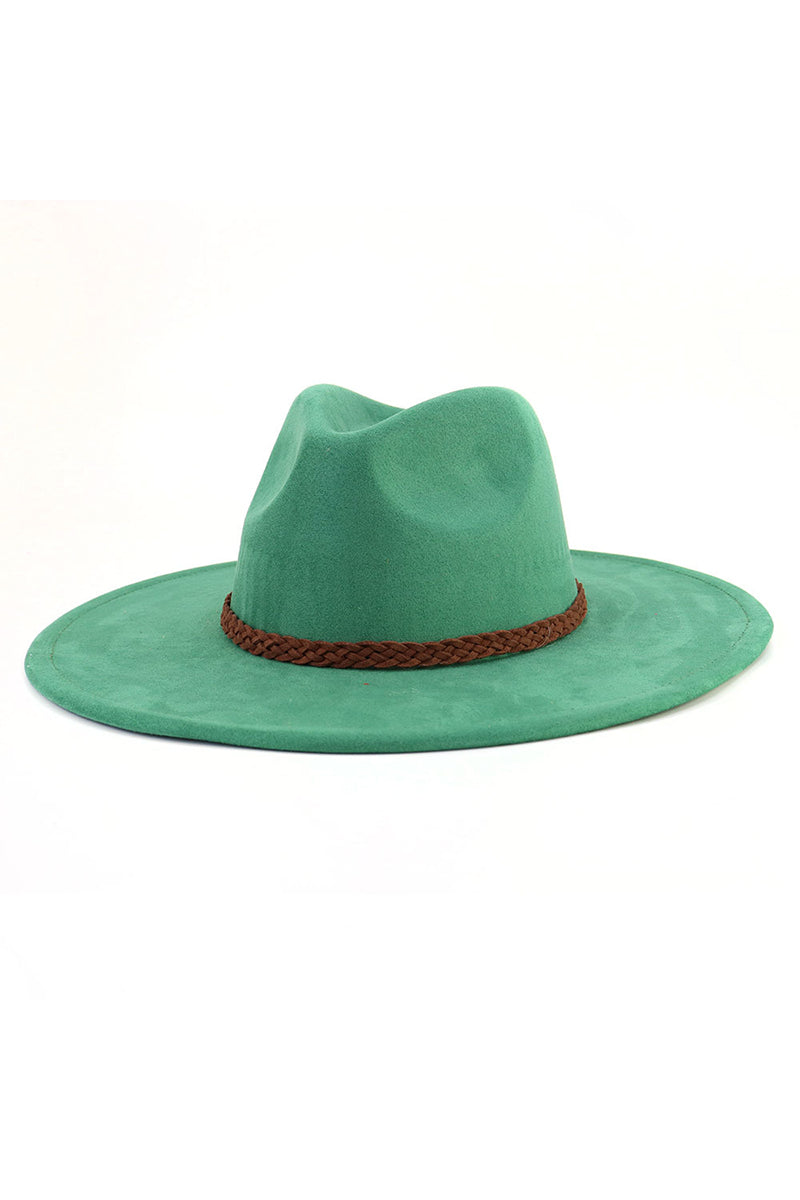 WOMEN AUTUMN AND WINTER WARM BELT PANAMA HAT
