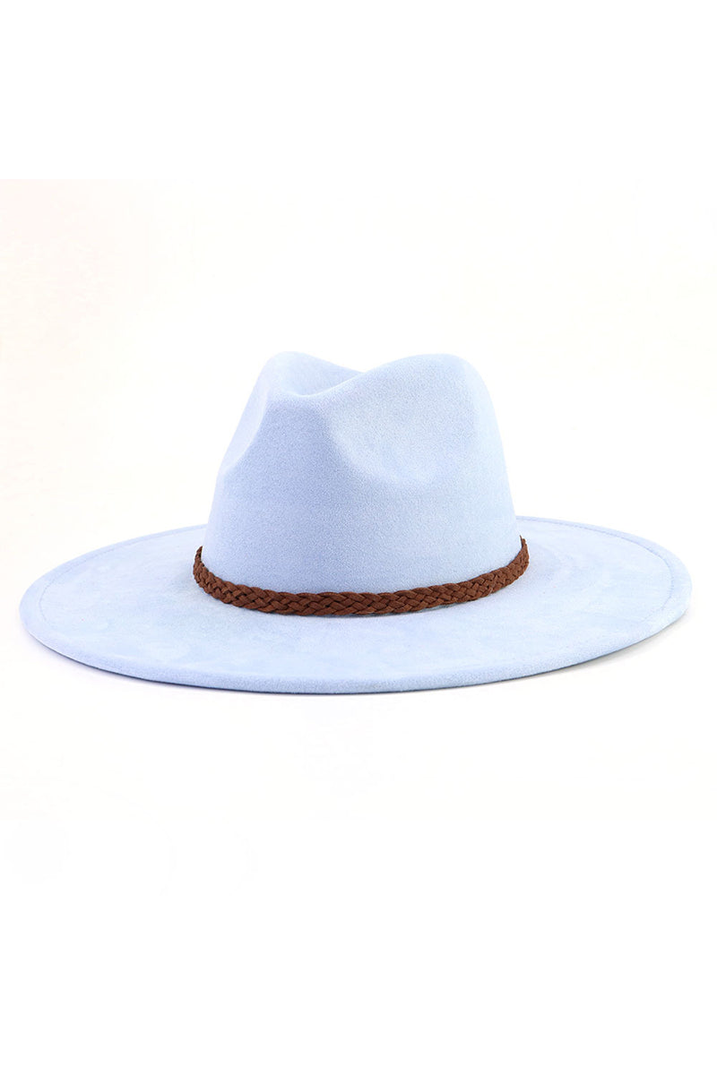 WOMEN AUTUMN AND WINTER WARM BELT PANAMA HAT