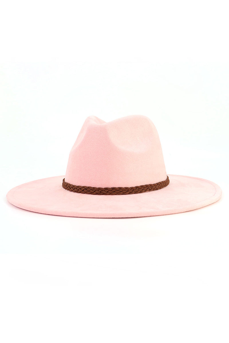 WOMEN AUTUMN AND WINTER WARM BELT PANAMA HAT