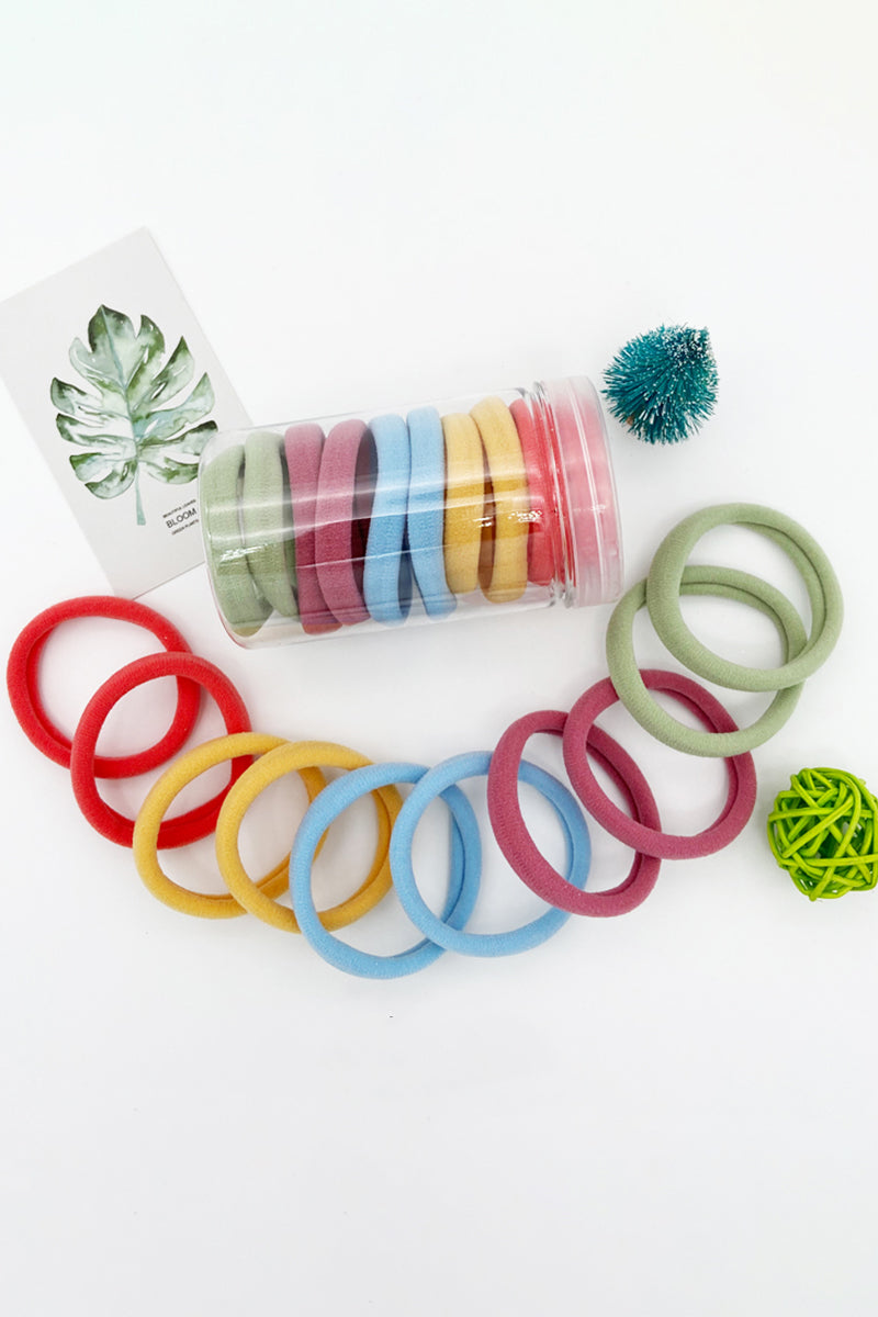 THICK SEAMLESS HAIR BANDS, 10PCS SIMPLY HAIR TIES PONYTAIL HOLDERS HEADBAND, 10PCS PER 1 PACK
