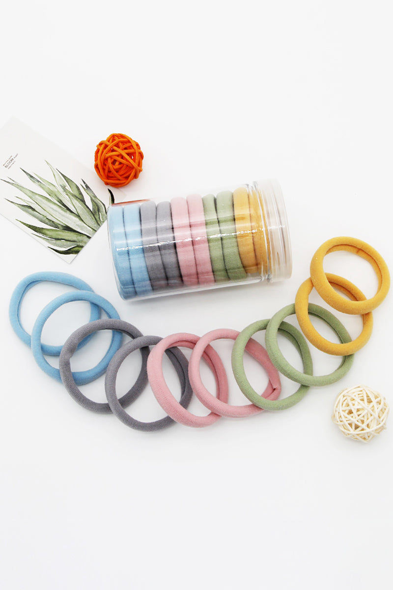 THICK SEAMLESS HAIR BANDS, 10PCS SIMPLY HAIR TIES PONYTAIL HOLDERS HEADBAND, 10PCS PER 1 PACK