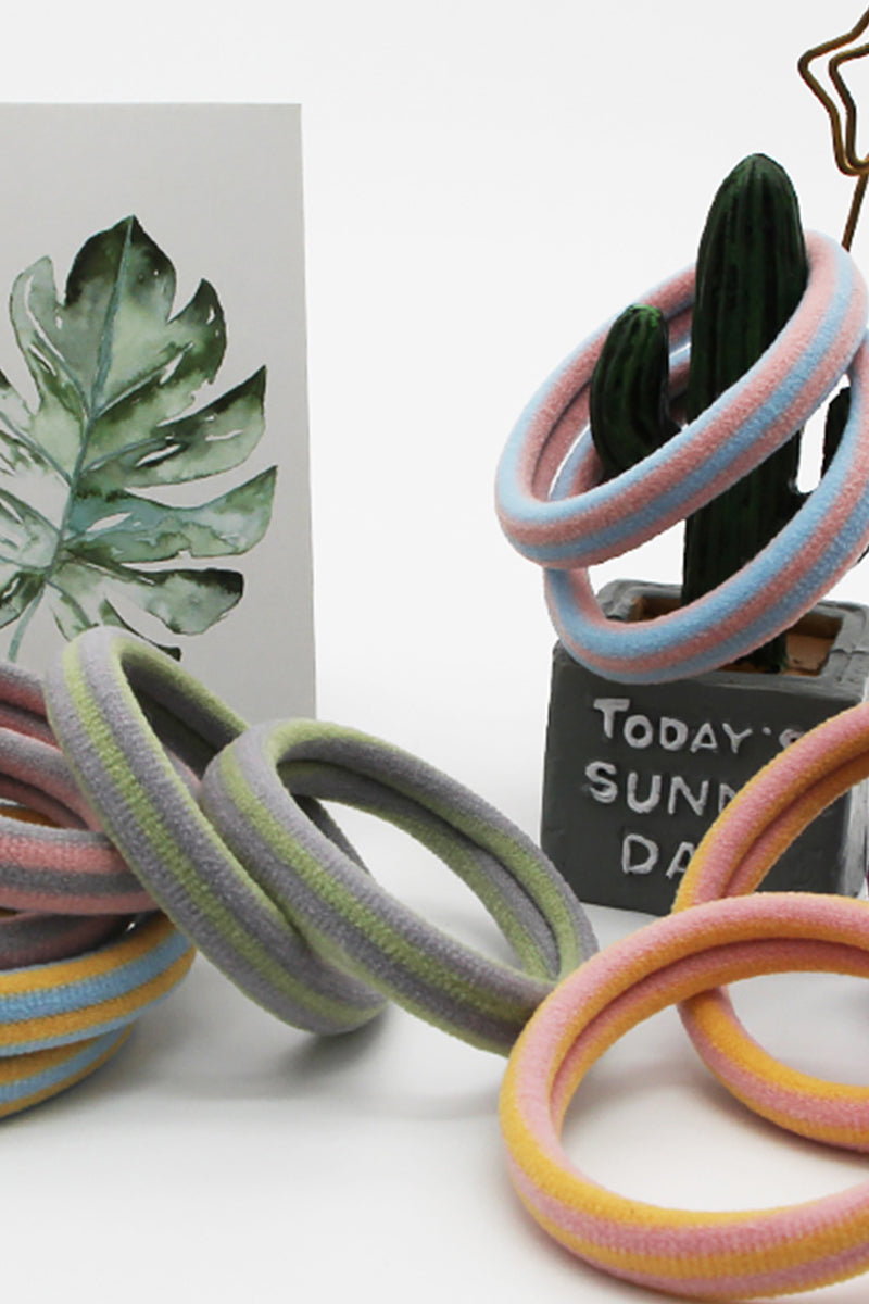 THICK SEAMLESS HAIR BANDS, 10PCS SIMPLY HAIR TIES PONYTAIL HOLDERS HEADBAND, 10PCS PER 1 PACK