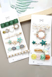 FAUX PEARL DECOR HAIR CLIP, 6PCS PER 1 PACK