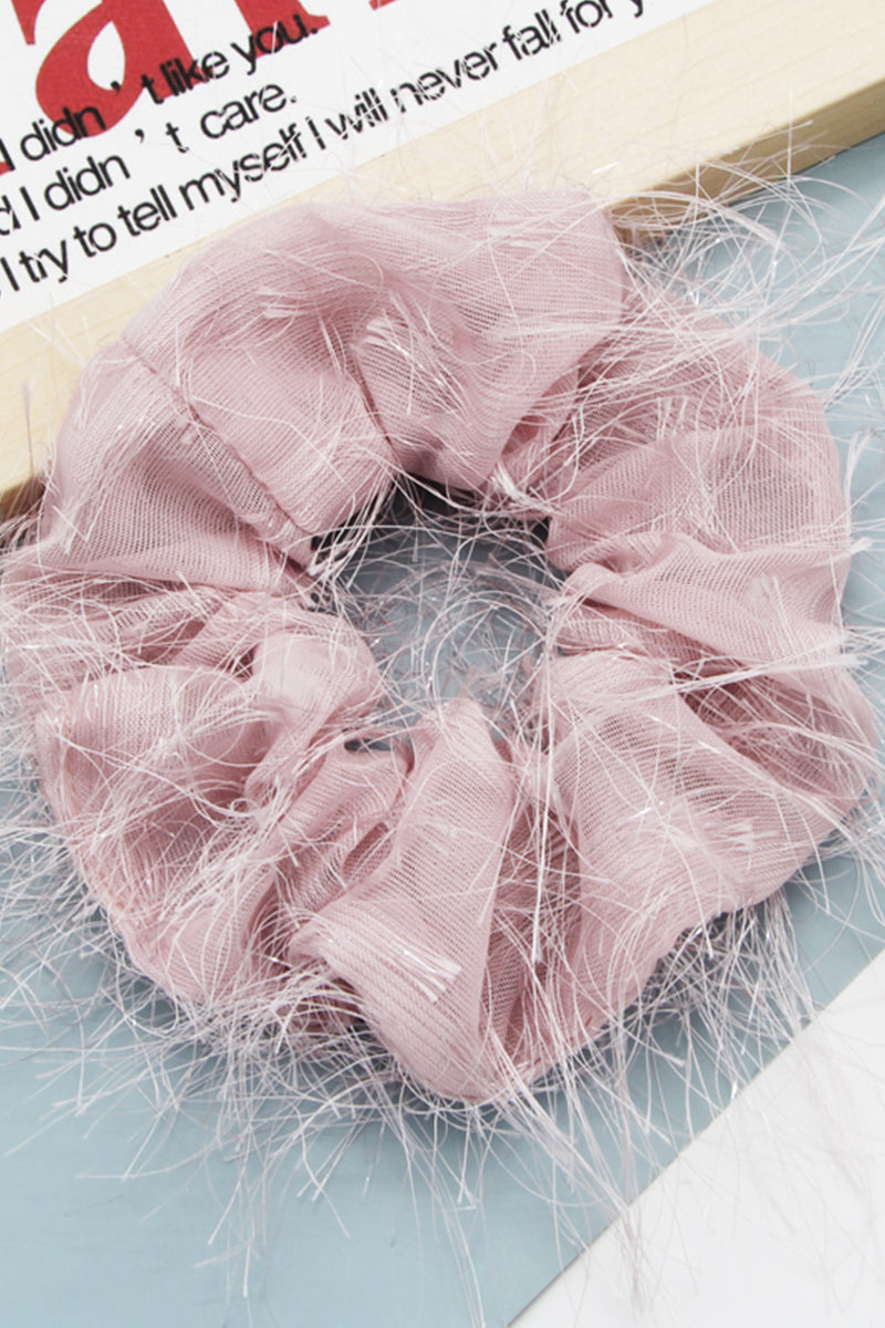 FASHION TASSELS SOLID COLOR SCRUNCHIE