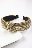 FAUX PEARL & RHINESTONE DECOR HEADBAND