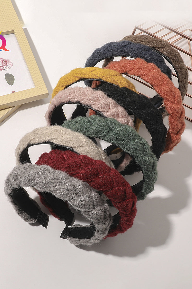 WOOL BRAIDED WIDE HEADBAND