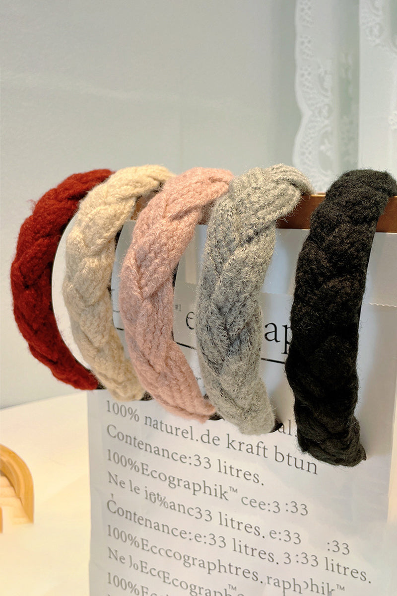 WOOL BRAIDED WIDE HEADBAND