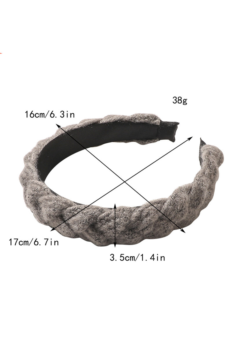 WOOL BRAIDED WIDE HEADBAND