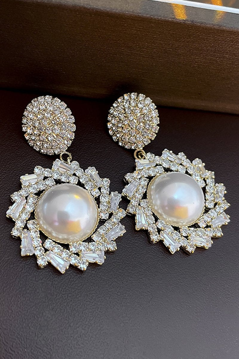 LUXURY RHINESTONE DANGLE EARRINGS