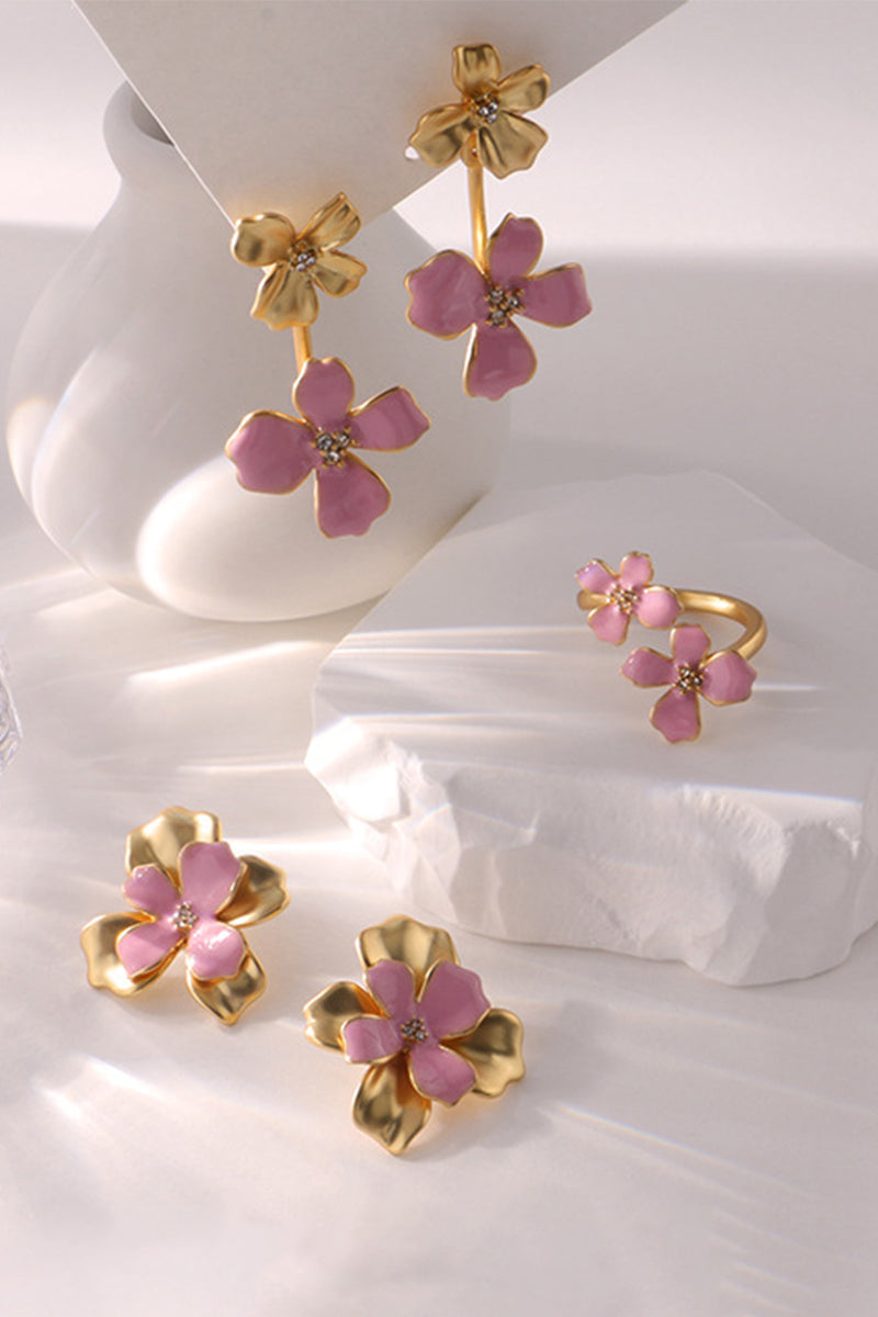 FLOWER DESIGN EARRINGS