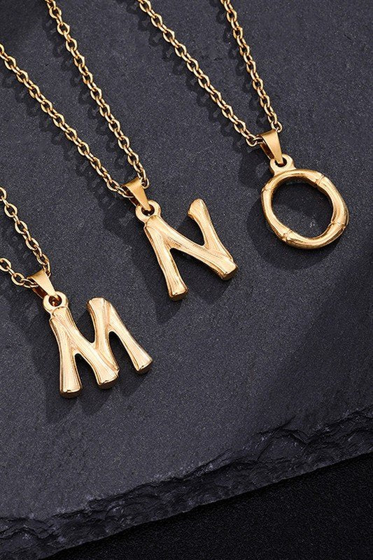 FASHION SIMPLE ALPHABET PENDANT NECKLACE