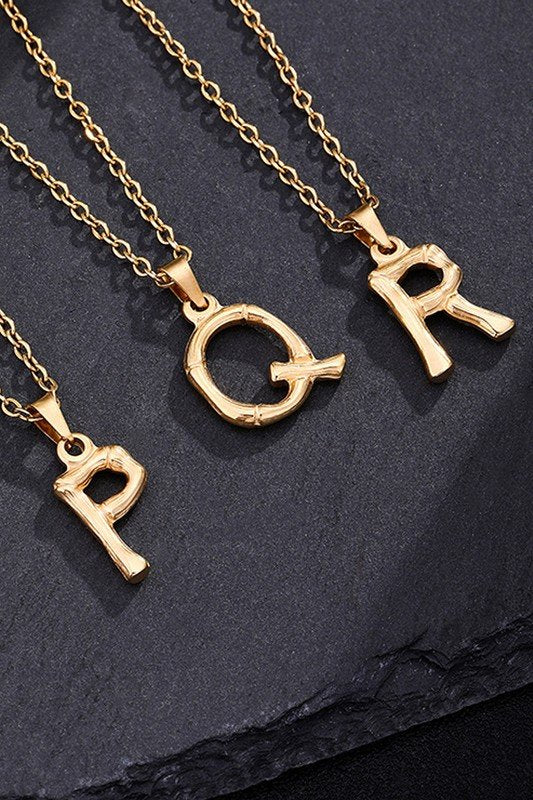 FASHION SIMPLE ALPHABET PENDANT NECKLACE