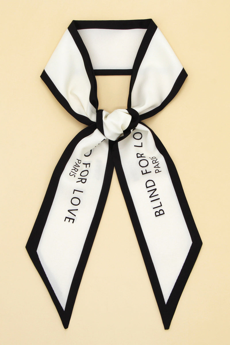 LETTER GRAPHIC TWILLY SCARF