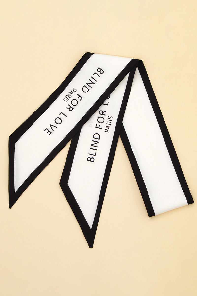 LETTER GRAPHIC TWILLY SCARF