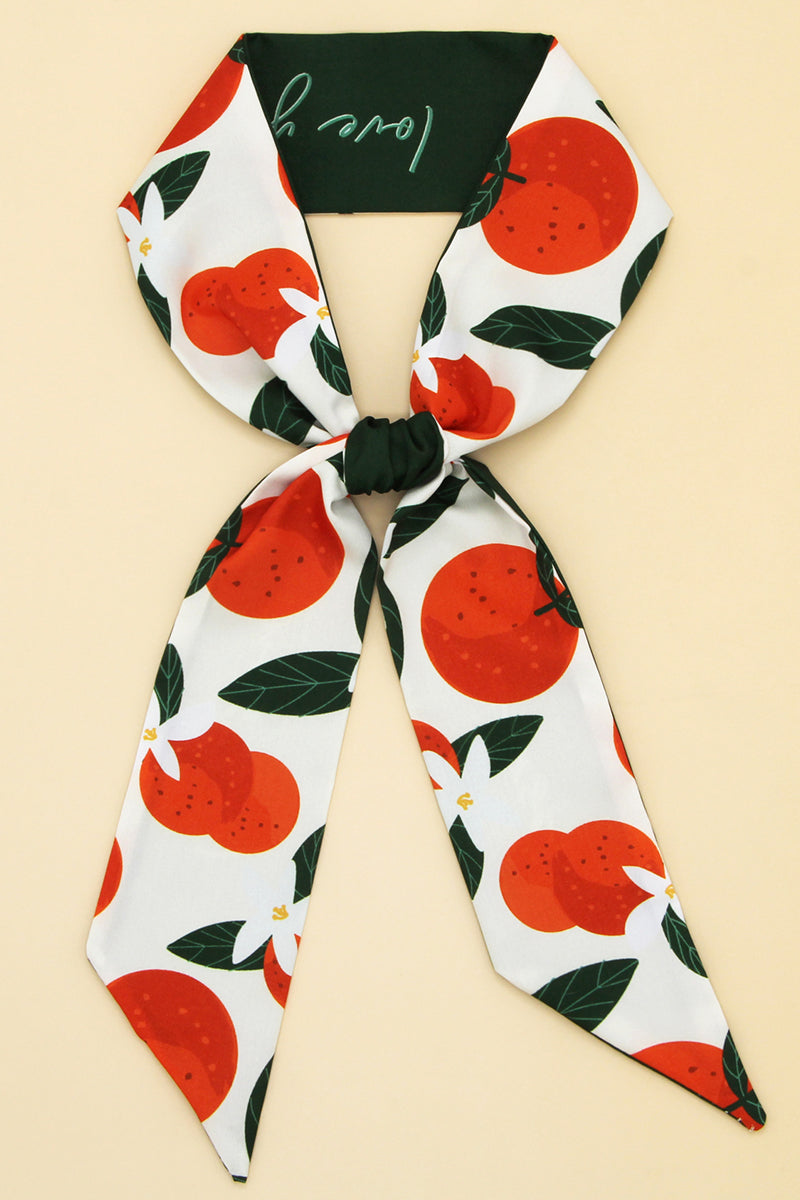 FRUIT PRINT TWILLY SCARF