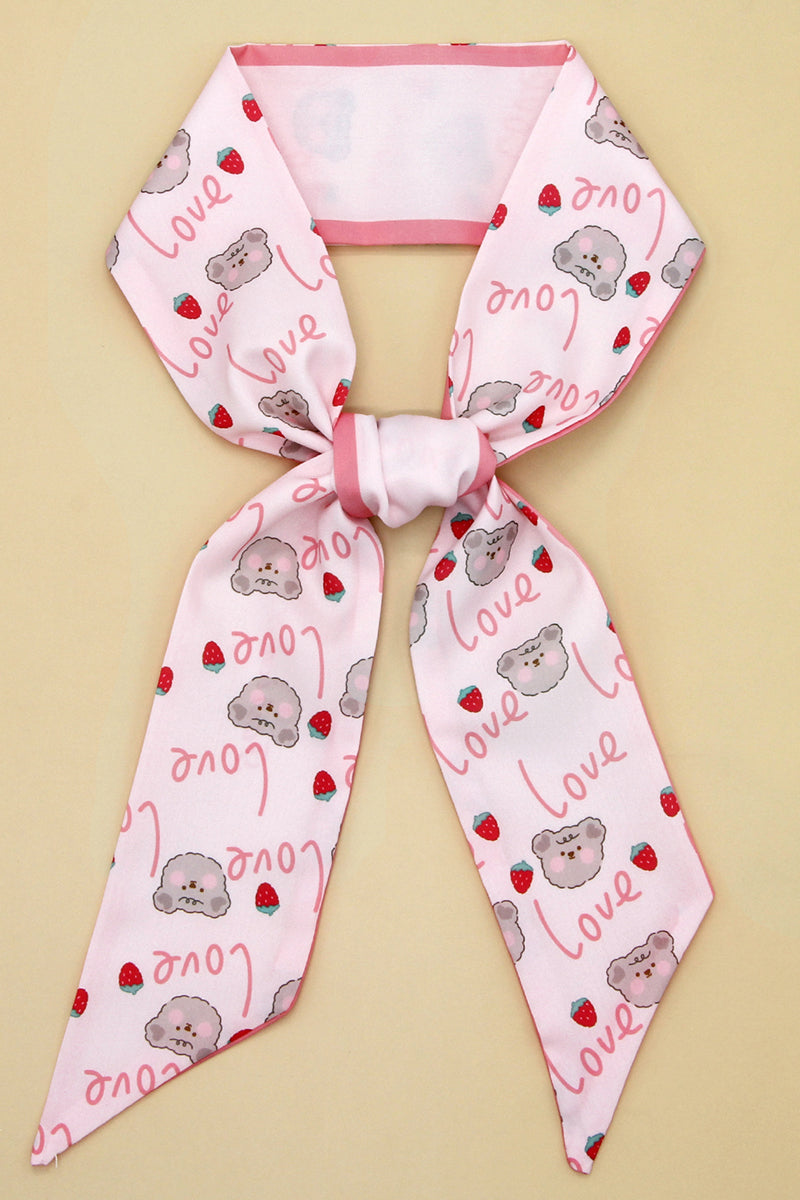 STRAWBERRY PRINTED SCARF
