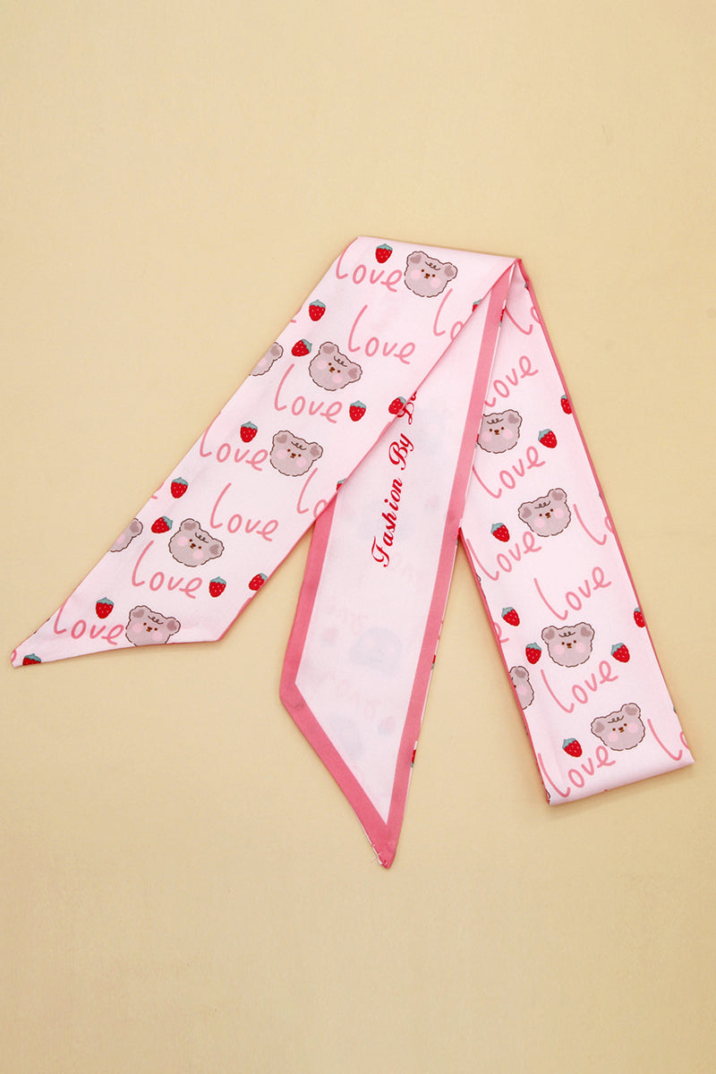 STRAWBERRY PRINTED SCARF