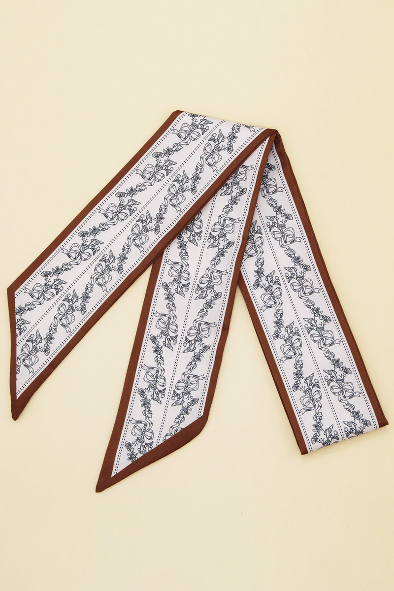 STRIPED PRINT SILK SCARVES