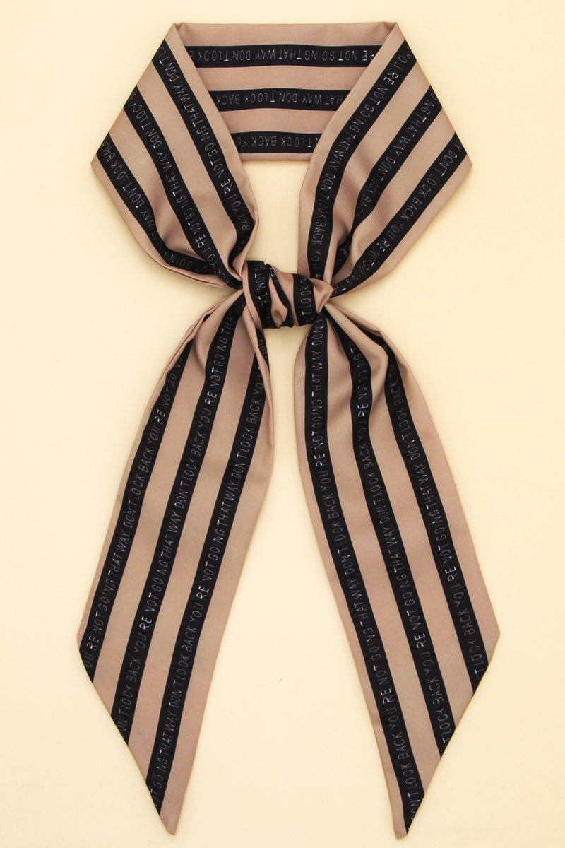 STRIPED PRINT SILK SCARVES