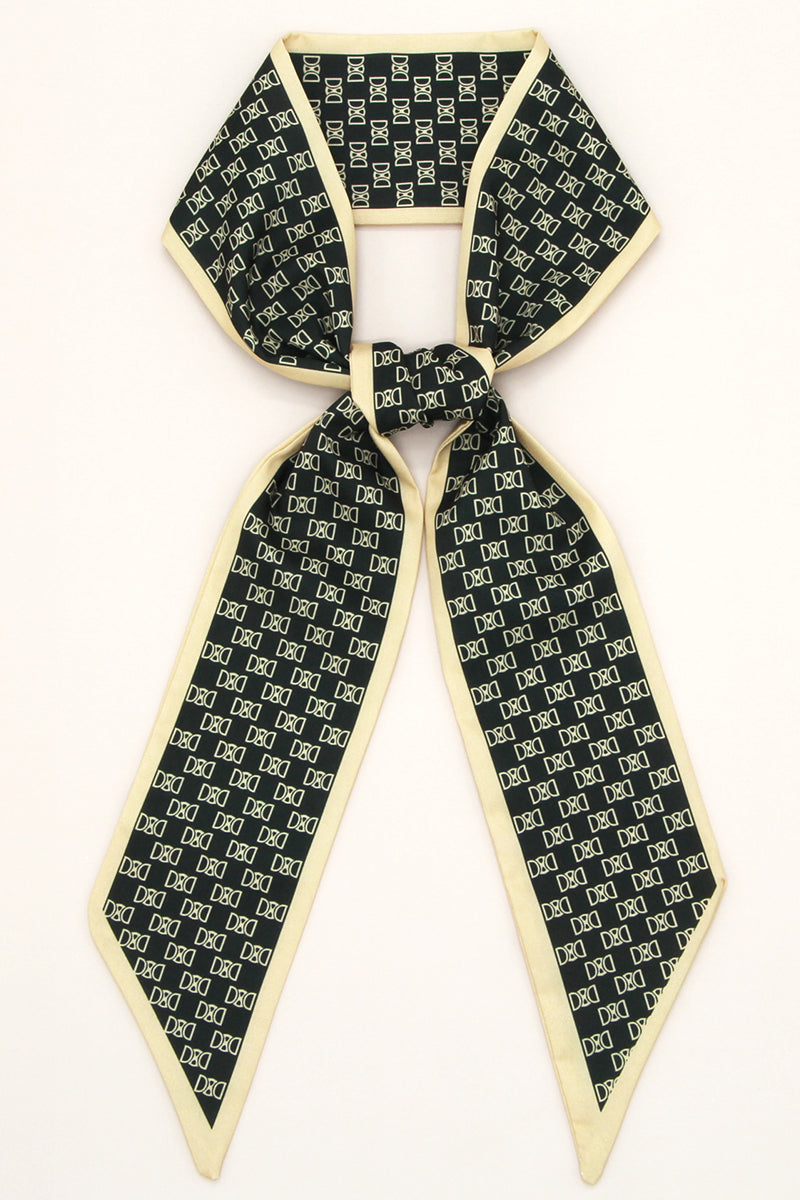 STRIPED PRINT SILK SCARVES