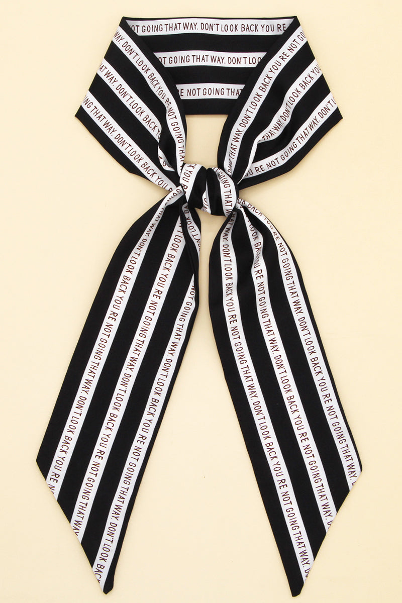 STRIPED PRINT SILK SCARVES